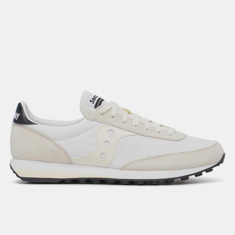 Saucony Unisex-sportschoenen van suède voor volwassenen (Wit Crème)