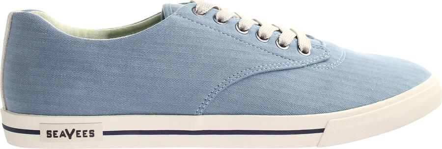 Seavees Hermosa Blauw Mirage Visgraat Twill Surwash Plimsoll Heren Plimsolls