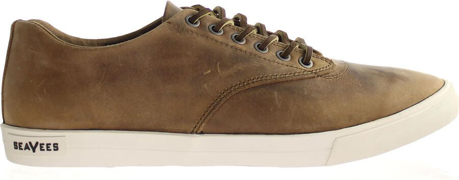 Seavees Hermosa Sneaker Wintertide Elmwood Geolied Ruig Leer Bruin Herenschoenen