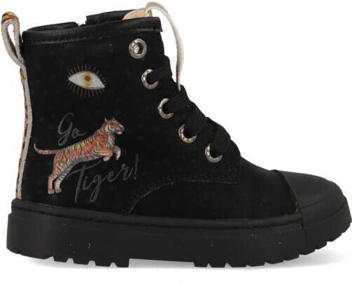 Shoesme Boot biker black tiger sw21w006-a