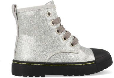 Shoesme Boots biker sw21w011-b zilver