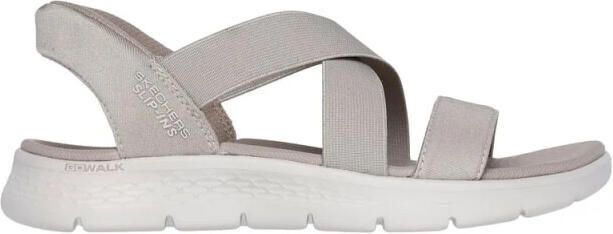 Skechers 1489 tpe go walk flex sandal glimmer up taupe 3251