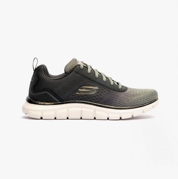 Skechers 232399 olbk Track-ripkent Heren Veterschoenen Olijf zwart donker Natuurlijk