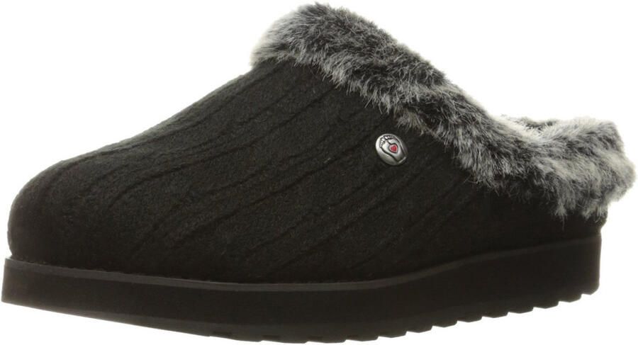 Skechers 31204 blk dames pantoffel (open hiel)