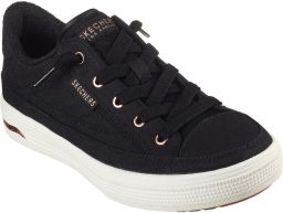Skechers Arch Fit Arcade Meet Ya There Textiel Dames Zwarte Sneakers