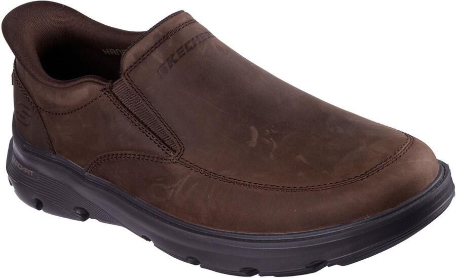 Skechers Arch Fit Garza Umar Leer Heren Cocoa Instappers