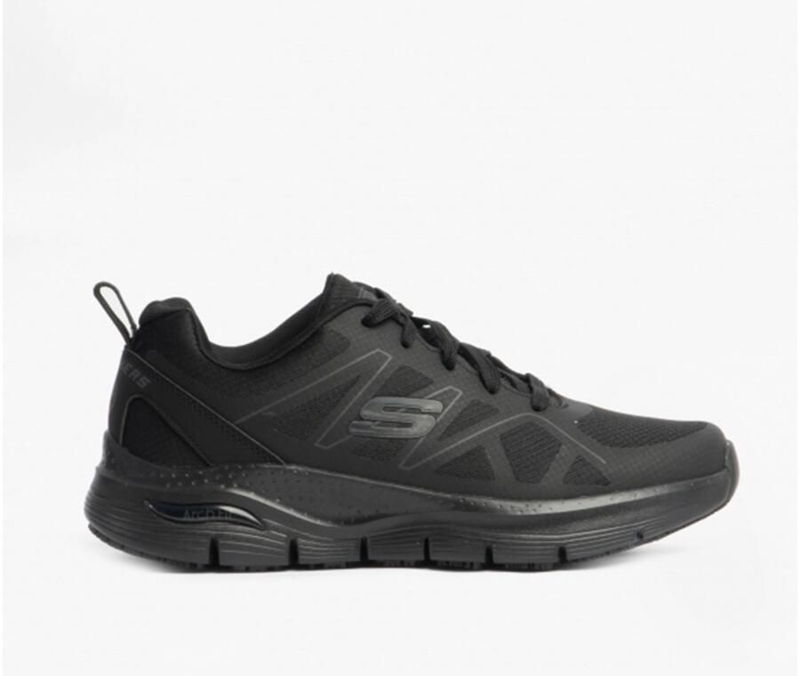 Skechers ARCH FIT SR AXTELL Heren Mesh Sneakers Zwart