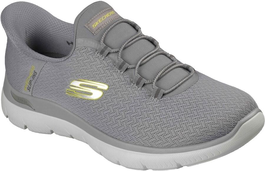 Skechers Arch Fit Summits Kynor Polyester Heren Sneakers Grijs Limoen