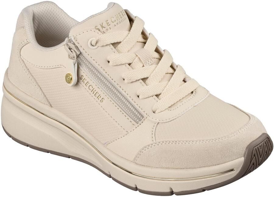 Skechers Billion Flex Luxe Up Lederen Dames Sneakers