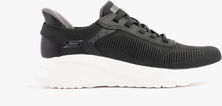 Skechers Bob Squad Chaos Solid Step Heren Sneakers Zwart