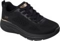 Skechers BOBS Arch Fit Elev8 Textiel Dames Zwarte Geweven Sportschoenen - Zwart