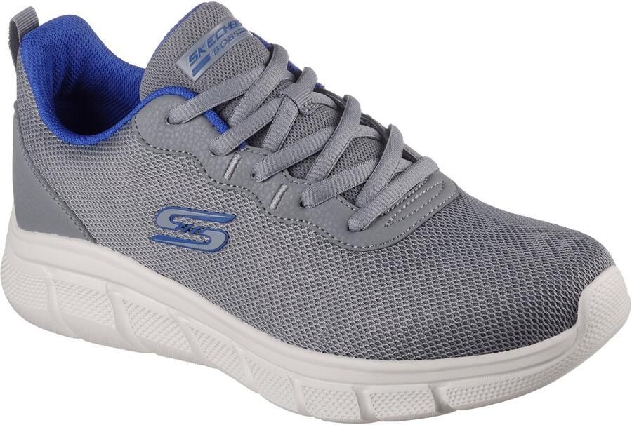 Skechers BOBS B Flex Icy Edge Textiel Heren Donkergrijze Sneakers
