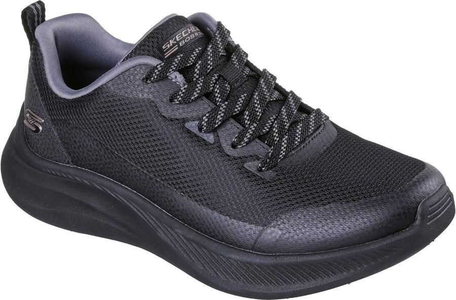 Skechers Bobs Moda Flex Textiel Dames Zwarte Sneakers