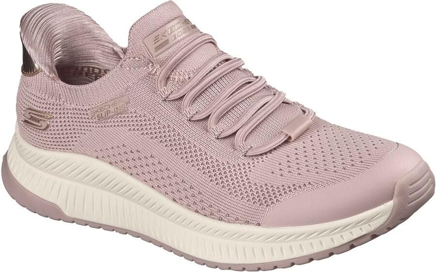 Skechers BOBS Sport Squad 4 Dire Step Polyester Dames Blush Sneakers