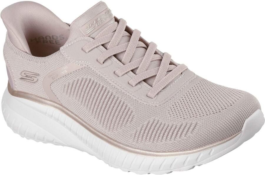 Skechers BOBS Sport Squad Chaos Textiel Dames Natuur Gouden Standaard Sneakers