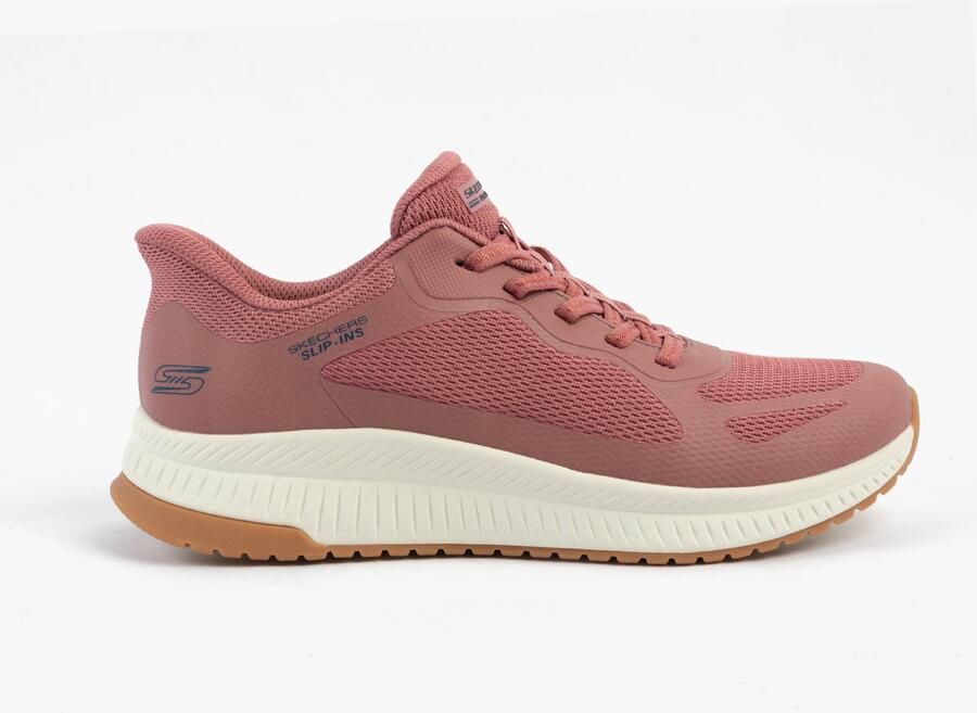 Skechers Bobs Squad 4 Basislook Dames Sneakers Roze