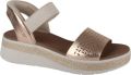 Skechers BOBS Sun Ray Dames Roze Gouden Sandalen - Zilver