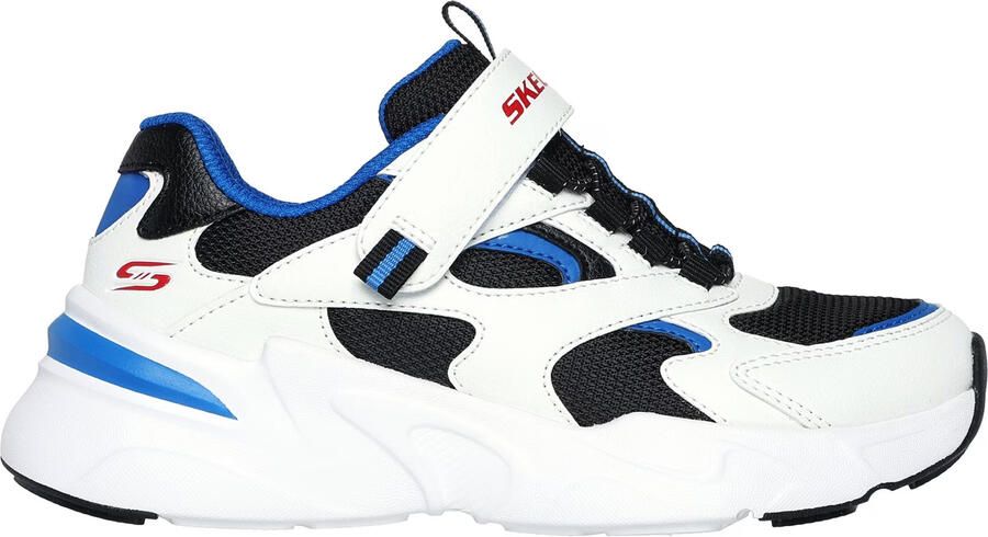 Skechers Bobsbamina Mesh-sportschoenen voor kinderen (Wit zwart blauw) - Foto 1