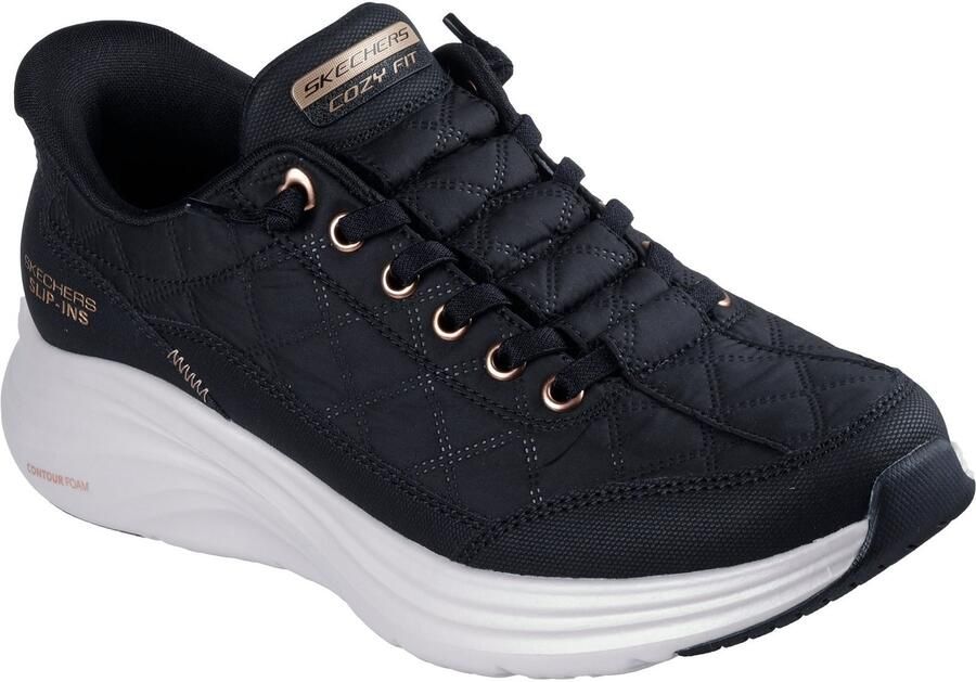 Skechers Contour Foam Golden Hour Textiel Dames Zwart rose Gouden Sneakers