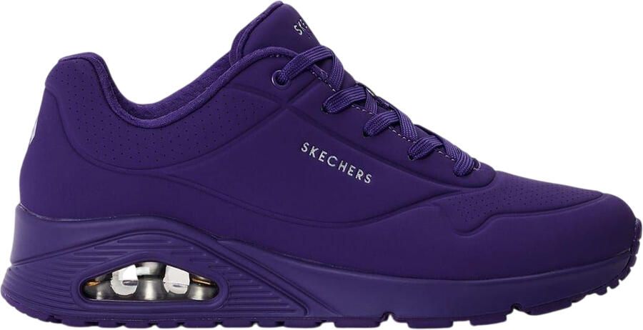 Skechers Dames Durabuck Uno Sneakers (Paars)