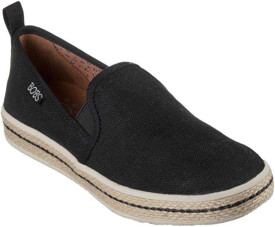 Skechers Dames Flexpadrill Canvas Espadrilles (Zwart)