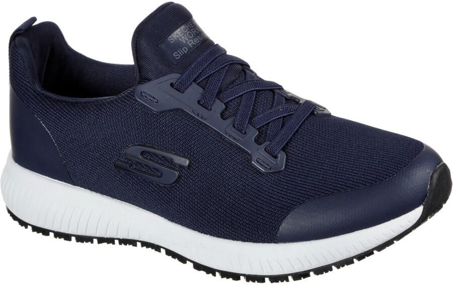 Skechers Dames Squad Slipbestendige Veterschoenen voor Veiligheid