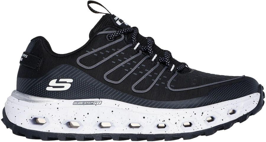 Skechers Dames Step At Slip-on Trainers (Zwart Wit)