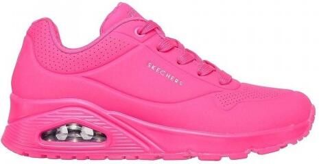 Skechers Dames Uno Stand On Air Wedge Sneakers (Felroze)