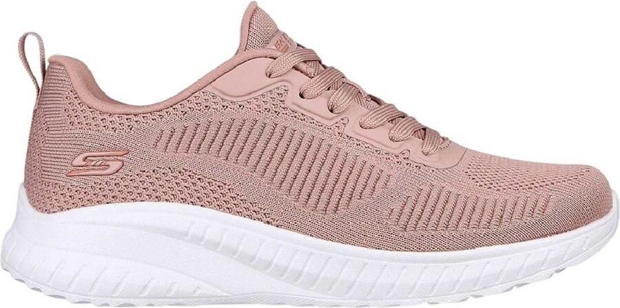 Skechers Dames Bobs Squad Chaos Face Off Trainers (Blush) - Foto 1