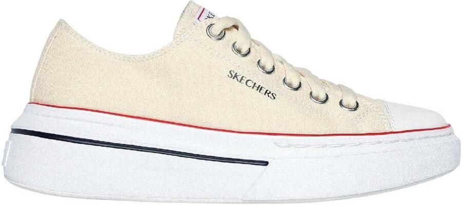 Skechers Dames Cordova Canvas Platform Trainers (Gebroken wit)