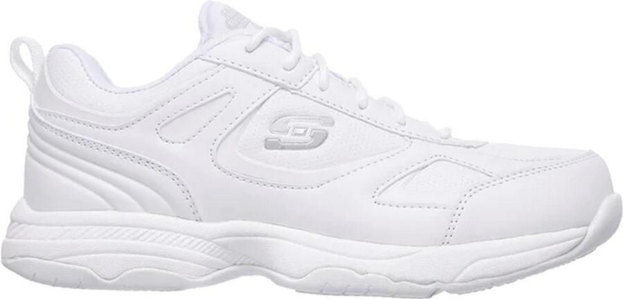 Skechers Dames Dighton-Bricelyn SR Leer Relaxed Fit Veiligheidsschoenen (Wit)