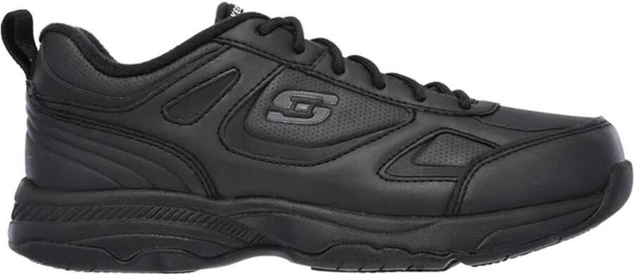 Skechers Dames Dighton-Bricelyn SR Leer Relaxed Fit Veiligheidsschoenen (Zwart)