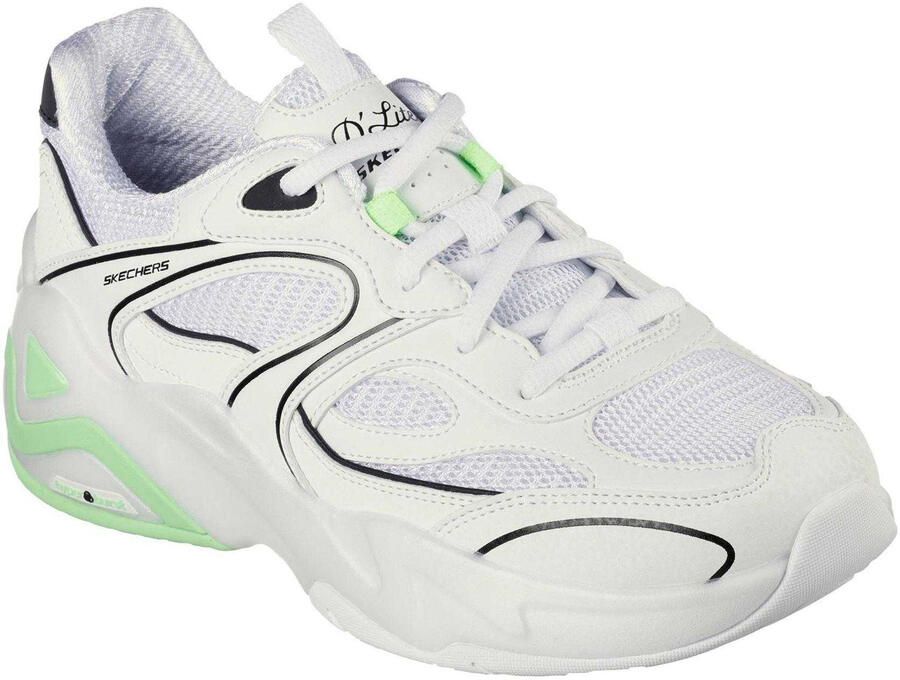 Skechers Dames D´Lux Slip-on Trainers (Wit Kalk)