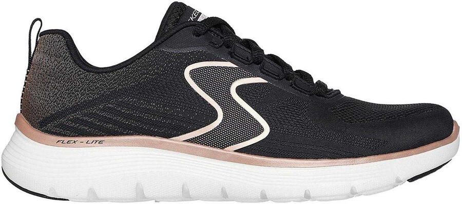 Skechers Dames Flex Appeal 5.0 Platte Trainers (Zwart Rose goud) - Foto 1