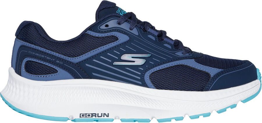 Skechers Dames Go Run Consistent 2.0 Advantage Trainers (NAVY BLAUW)