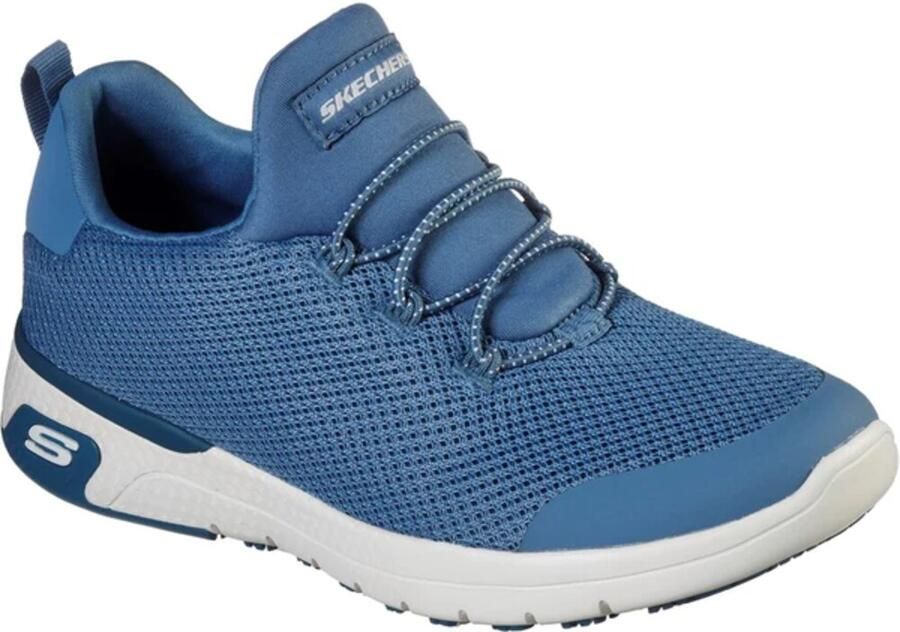 Skechers Dames Marsing-Waiola SR Veiligheidsschoenen (Blauw Wit)