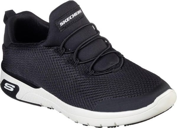 Skechers Dames Marsing-Waiola SR Veiligheidsschoenen (Zwart Wit)