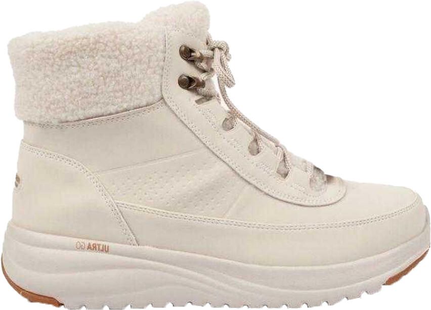 Skechers Dames On The Go Leren Sneeuwlaarzen (Beige)