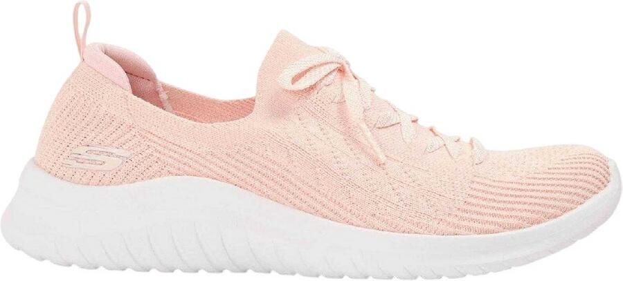 Skechers Dames Platte Enkellaarsjes (Lichtroze)