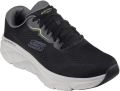 Skechers D'Lux Walker 2.0 Polyester Heren Zwarte Limoen Sneakers - Zwart
