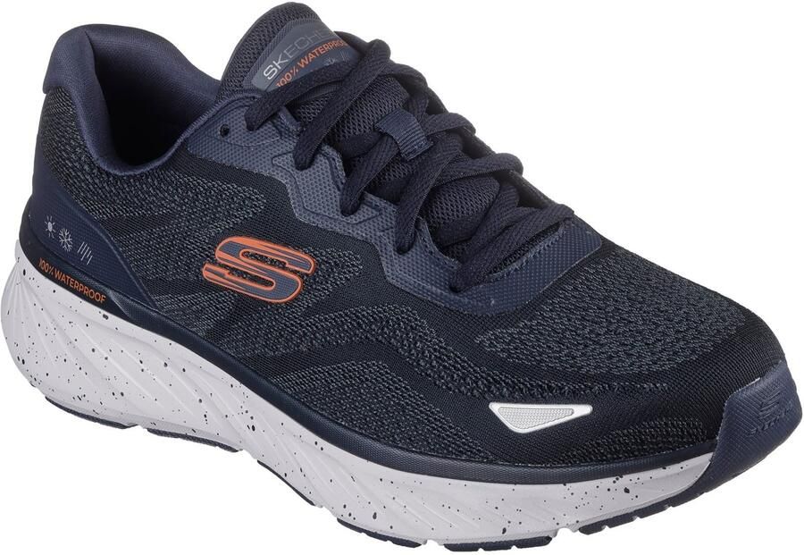 Skechers Edgeride Konzo Textiel Heren Navy oranje Sneakers