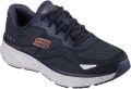 Skechers Edgeride Konzo Textiel Heren Navy oranje Sneakers - Marineblauw