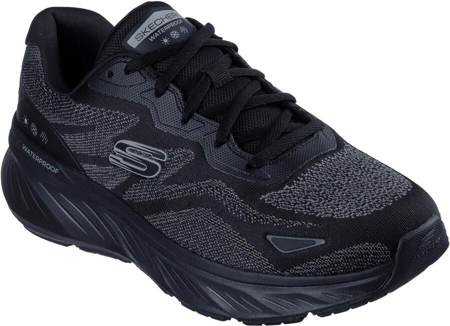 Skechers Edgeride Konzo Textiel Heren Zwarte Sneakers