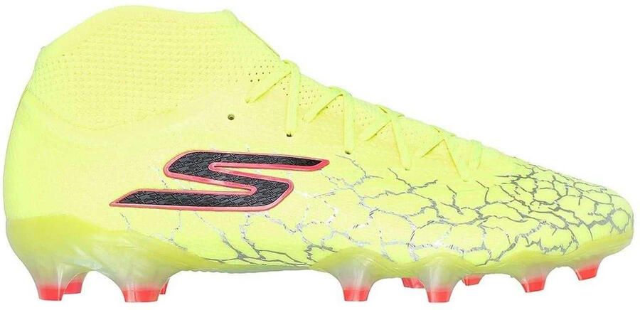 Skechers Elite-voetbalschoenen voor kinderen voor harde ondergrond (Geel zwart)