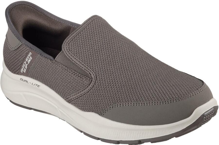 Skechers Equalizer 5.0 Drayze Polyester Heren Taupe Sneakers
