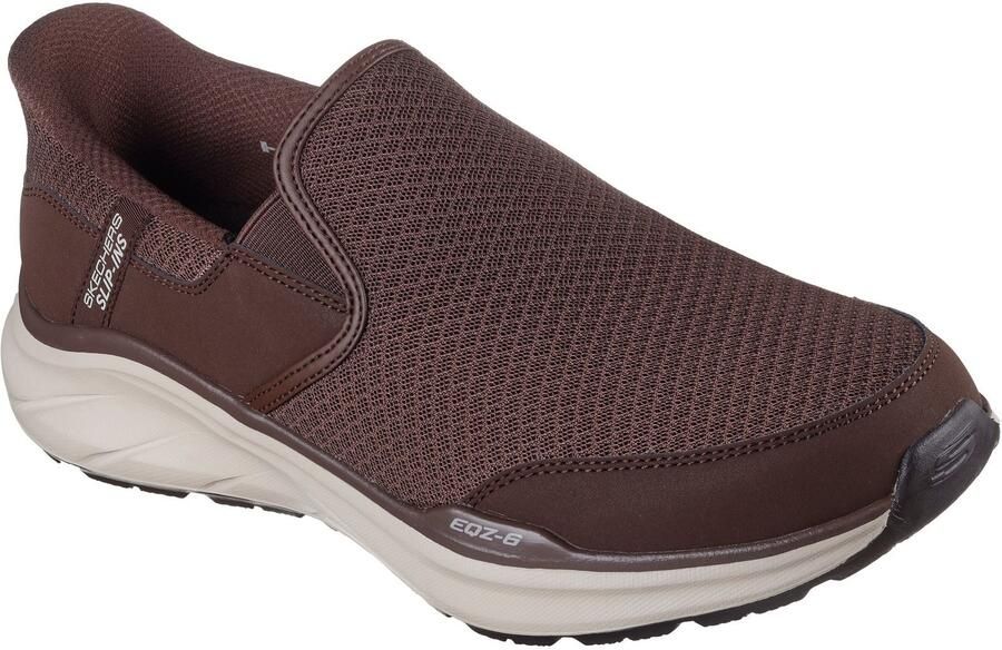 Skechers Equalizer 6.0 Textiel Heren Bruine Sneakers