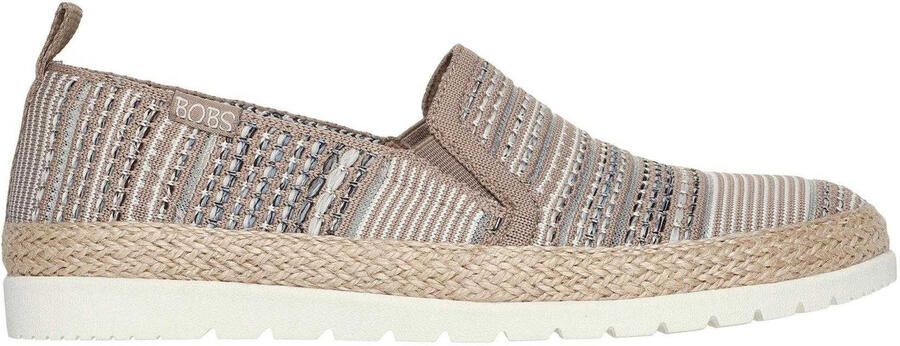 Skechers Espadrilles voor dames met dubbele elastische inzet en geweven bovenwerk zonder veters (Veelkleurig)