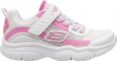 Skechers Flexblast-sportschoenen voor kinderen (Wit Roze)