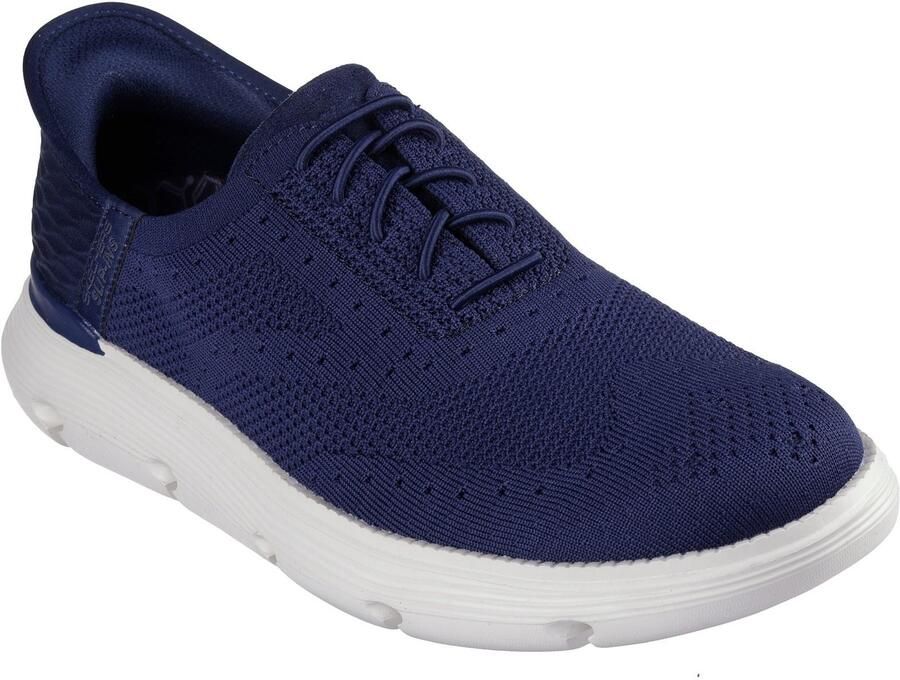 Skechers Garza Palma Polyester Heren Navy Sneakers