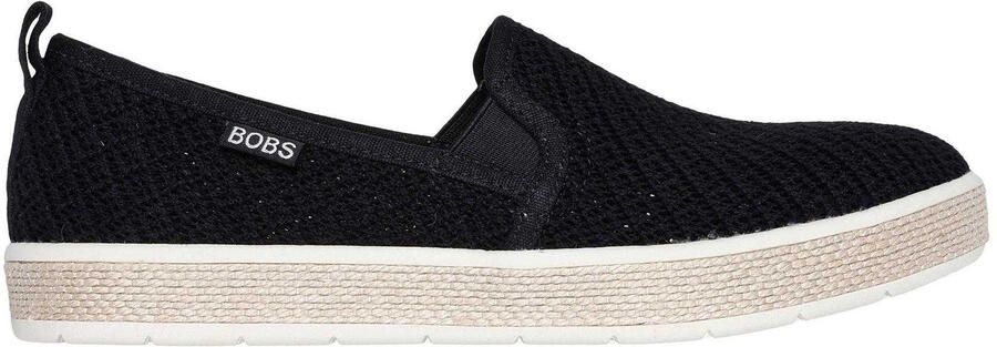 Skechers Geweven espadrilles voor dames (Zwart)